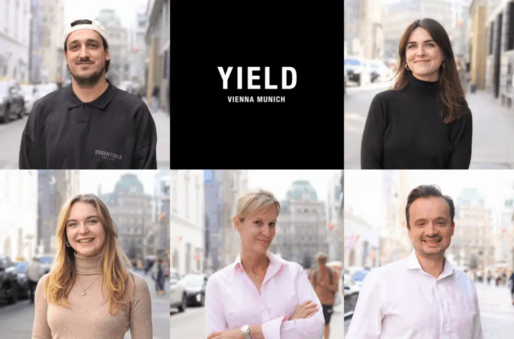 YIELD Teamfoto für Employer Branding und Unternehmenskommunikation